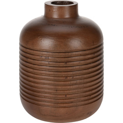 Fából készült váza, Ø 15 cm