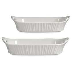 Porcelán sütőedények, 2 darabos készlet.