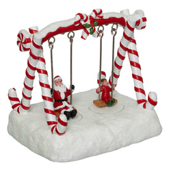 Mozgó karácsonyi figura világítással, 16 x 12,5 cm