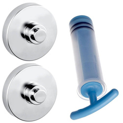 Vacuum-Loc Shiny szerelési elemek, adapter - alap a Premium és Classic sorozathoz, WENKO, ezüst fényes