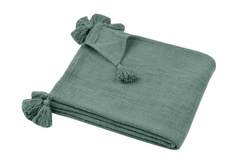 SANCHEZ pamut takaró bojtokkal, 125 x 150 cm