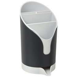 NEO evőeszköztartó és késállvány rekeszekkel, szürke