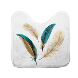 Arany mintás WC-szőnyeg, PLUMISS, 45 x 45 cm