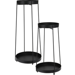 Fém virágtartó állványok készlete