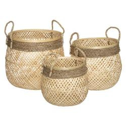 ROPE tárolókosarak, fonott, 3 darab