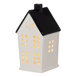 Kerámia LED lámpás ház formájú, 25,5 cm