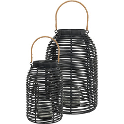 Dekoratív technorattan lámpások, 2 db