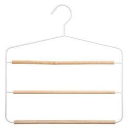 Szoknya- és nadrágtartó, 3 szintes, fém.