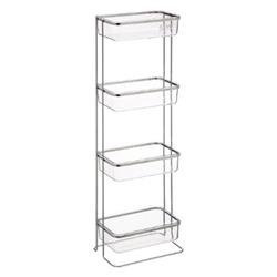 MANTA fürdőszobai polc, 4 polc, fém + PP
