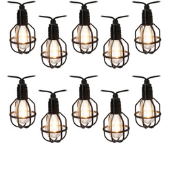 PARTY ALL NIGHT kertdísz, 10 ipari stílusú lámpa