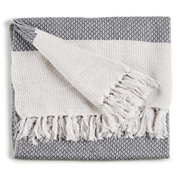 Pamut ágytakaró, 130 x 160 cm, szürke