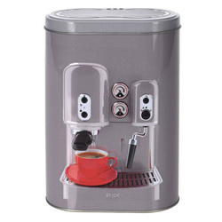 Kávé ESPRESSO doboz, fém, 13,5 x 7,5 x 19,2 cm