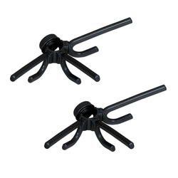 Hármas ruhafogó, HERKULES kabátok, fekete, 2 darab, WENKO