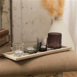 Pure gyertyatartókhoz készült fa tálca