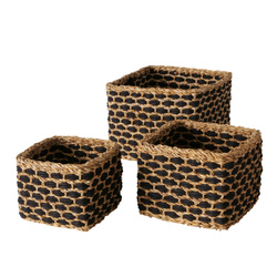 NURA dekoratív kosárkészlet, 3 db különböző méretben