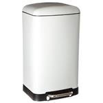 Fehér, fedeles 30L-es szemetes.