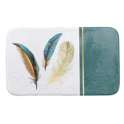 Arany mintás fürdőszobai szőnyeg, PLUMISS, 45 x 75 cm