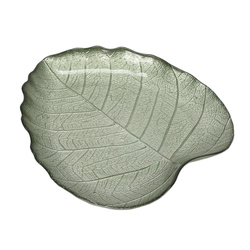 Üveg tortatál LEAF, 28 cm