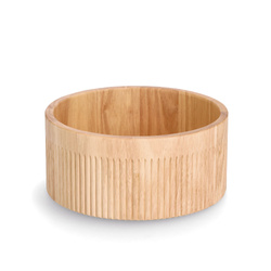 Cilindrikus csíkos tál, bambusz, Ø 27 x 12 cm