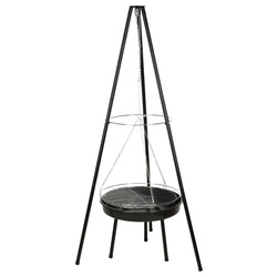 IGNIS háromlábú kerti grill tűzhellyel és rácsral, 151 cm