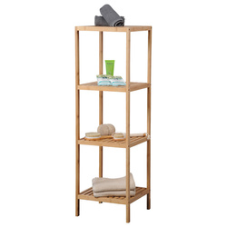 Bambusz polc, 4 polccal, 115 x 35 x 35 cm, Kesper