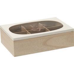 Üveglapos teásdoboz ZEN, 24 x 16,5 x 7 cm