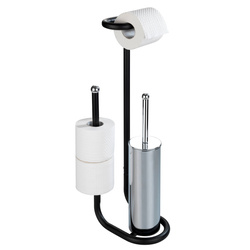 UNIVERSALO WC kefe és toalettpapír tartó, 3 az 1-ben, WENKO