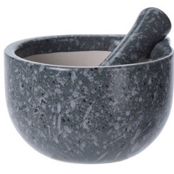 Konyhai mozsár törővel, kerámiából