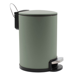 Fürdőszobai szemetes, lágy záródású, 3 l, METALINE