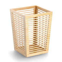 Bambusz papírkosár az irodába, 23,5 x 23,5 x 33 cm