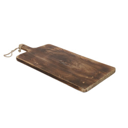 Vágó- és tálalódeszka, mangófából, 57 cm