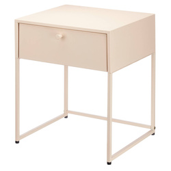 Fém segédasztal fiókkal, 35 x 42 x 50 cm