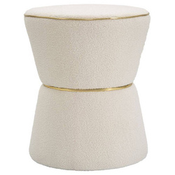 Kerek puff arany részlettel, Ø 42 cm