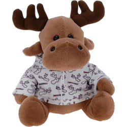 Plüss rénszarvas pulóverben, 20 cm
