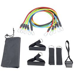 Otthoni edzőkészlet, ellenállásgumik, 11 elem