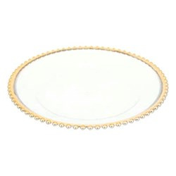 Aranyszegélyes tányéralátét, Ø 32 cm