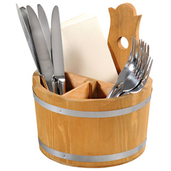 Dekoratív evőeszköztartó és szalvétatartó, Ø 17 cm, Kesper