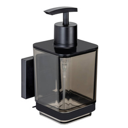 Fali szerelhető QUADRO adagoló, fúrás nélküli szerelés, fekete