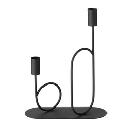 Fekete fém gyertyatartó ORLANDO