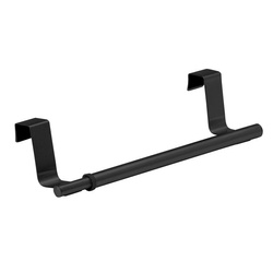 Állítható törölközőtartó, ajtóra és fiókra akasztható fogantyú, 36-60 cm, WENKO, fekete