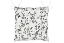 Vászon hatású székpárna, CLARINE, 38 x 38 cm