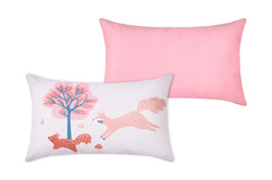 CYRIELLE rózsaszín dekoratív gyermekpárna, 30 x 50 cm