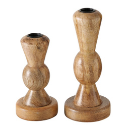 Fa gyertyatartó, KESSA, 16 - 20,5 cm, 2 db