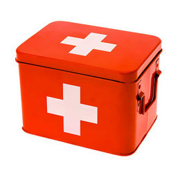 Fém gyógyszeres szekrény present time, 21,5 x 15,5 x 16 cm