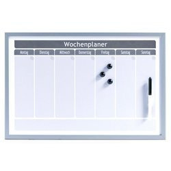 WOCHENPLANER mágneses tábla + 3 mágnes, 60x40 cm, ZELLER