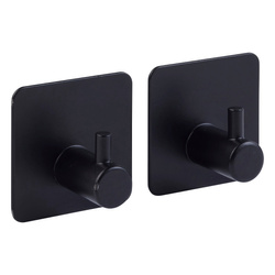 2 darabos öntapadós kampó szett STIKY, rozsdamentes acél