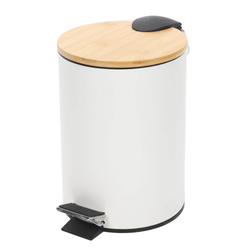 3 l-es fürdőszobai szemetes ZETRU, bambusz fedéllel