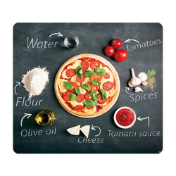 Edzett üveg konyhai lap, PIZZA