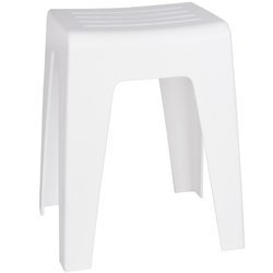 Profilált ülésű toalettpult, műanyag fürdőszobai szék - WENKO