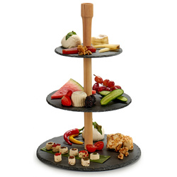 3 szintes tálca kőpala MONOLIT, 40 cm